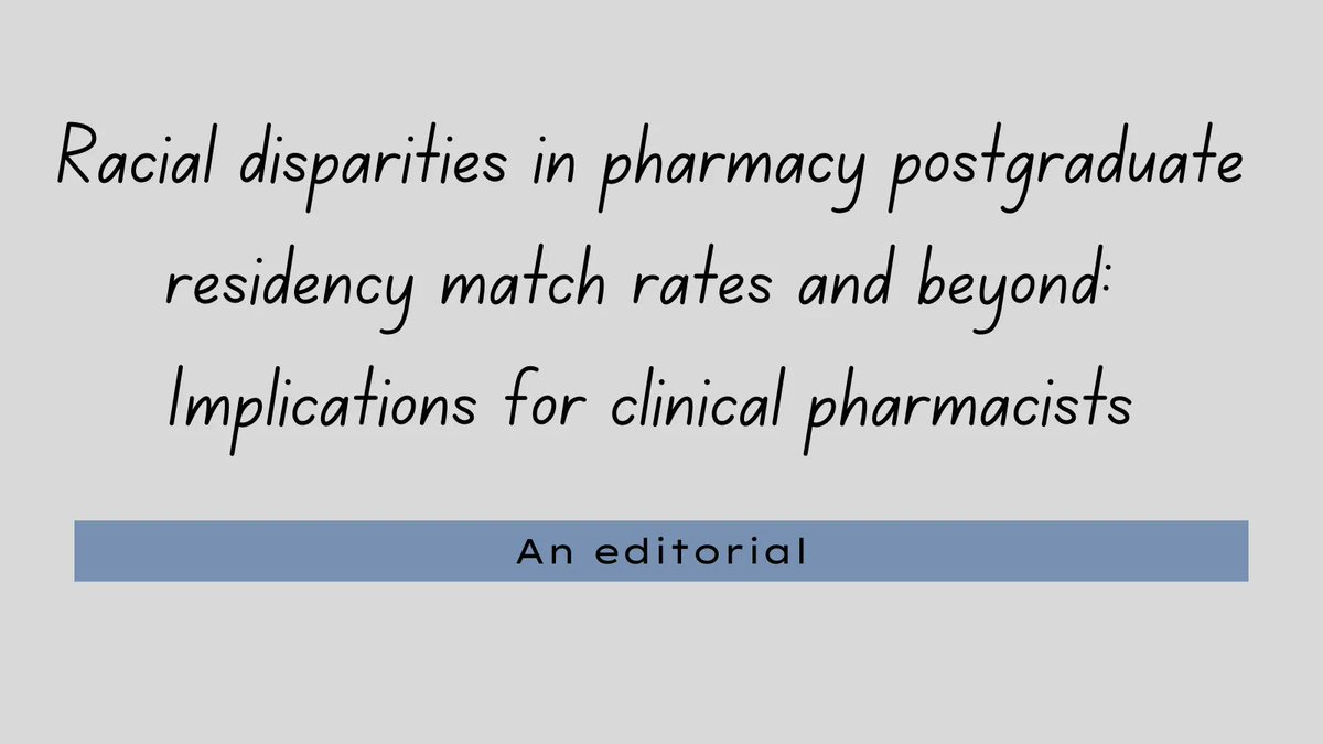 The provided recommendations serve as specific and targeted measures to prioritize transparency and equity in the residency application process and allow for sustainable change. buff.ly/447mcNl @JayCdoesID @PharmGradWish