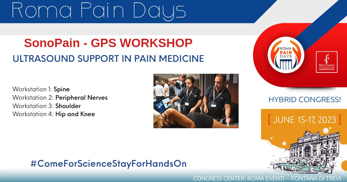 RomaPainDays's tweet photo. 💥Don’t miss the “Hands-on Workshop on #Ultrasound in #Painmedicine” in collaboration with SonoPain and GPS.
#ComeForScienceStayForHandsOn #RPD23
Register now ➡ https://t.co/LSP52rqIBA
@giuvarr @tolgaergonenc https://t.co/KJX1uXOTjB