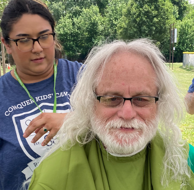 IUICMH's tweet image. For the 13th year in a row, ICMH member Dr. Ed Greenfield participated in the @StBaldricks Foundation head-shaving fundraiser to conquer childhood cancer. To learn more about this excellent foundation and to get involved, check out stbaldricks.org