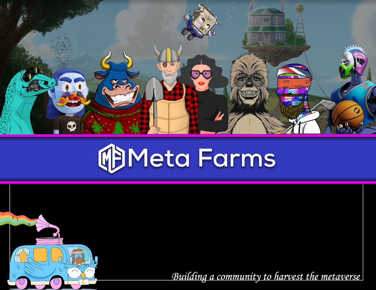 We continue to take a gradual approach to exploring the web3 industry and building our community. Thanks for being here with us, I hope you brought your workboots. #MetaFarms