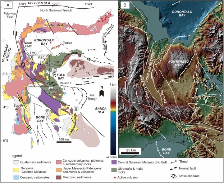 dnltbing's tweet photo. Nugraha et al. (2023) Plio-Pleistocene sedimentation and palaeogeographic reconstruction in the Poso Depression, Central Sulawesi, Indonesia: from a sea channel to a land bridge 
https://t.co/z6kxhKN02Y https://t.co/sJeRYnPWFZ