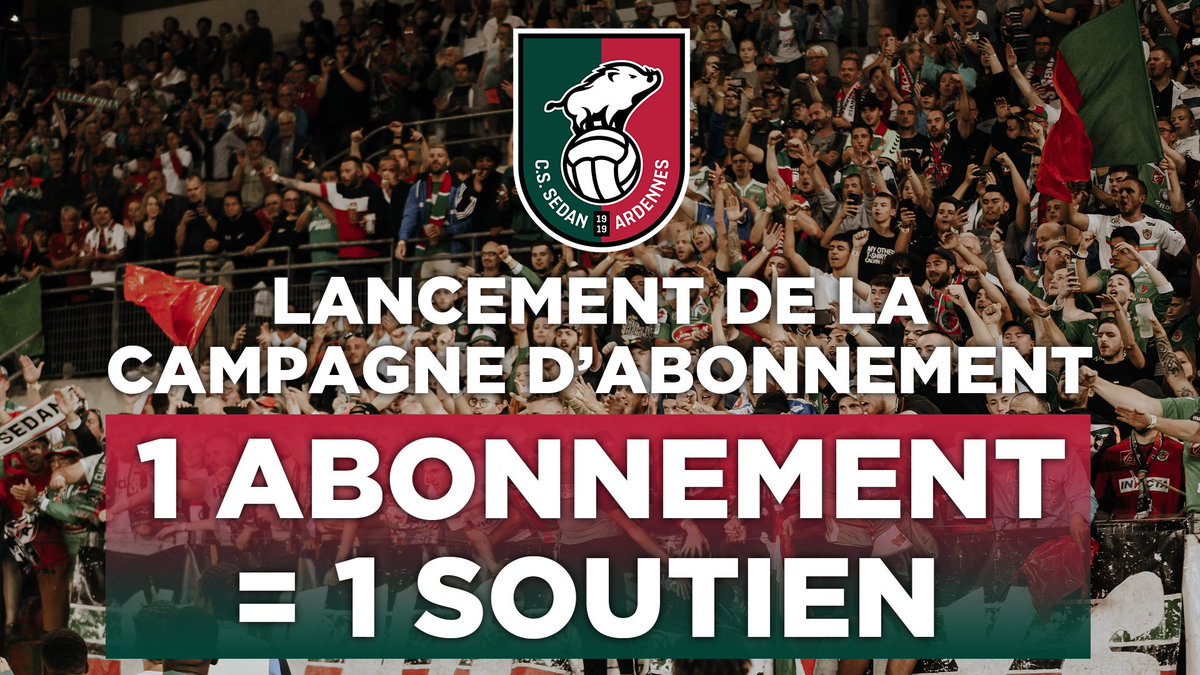 _CSSA's tweet image. 𝗟𝗔𝗡𝗖𝗘𝗠𝗘𝗡𝗧 𝗗𝗘 𝗟𝗔 𝗖𝗔𝗠𝗣𝗔𝗚𝗡𝗘 𝗗’𝗔𝗕𝗢𝗡𝗡𝗘𝗠𝗘𝗡𝗧 𝗪𝗘𝗕 🟢🔴

🔗 billetterie-cssa.tickandlive.com 

𝟭 𝗔𝗕𝗢𝗡𝗡𝗘𝗠𝗘𝗡𝗧 = 𝟭 𝗦𝗢𝗨𝗧𝗜𝗘𝗡 💪