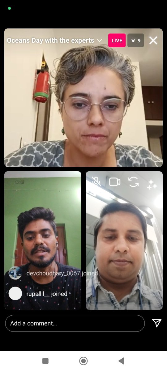 It was wonderful to share thoughts through #instagramlive why conserving horseshoe crab in Sundarbans mangrove is important for global ocean sustainability @VillageSqIndia @sudipmaiti09 @ITMERG1 @crab_indian 

#sustainableocean #SDGs