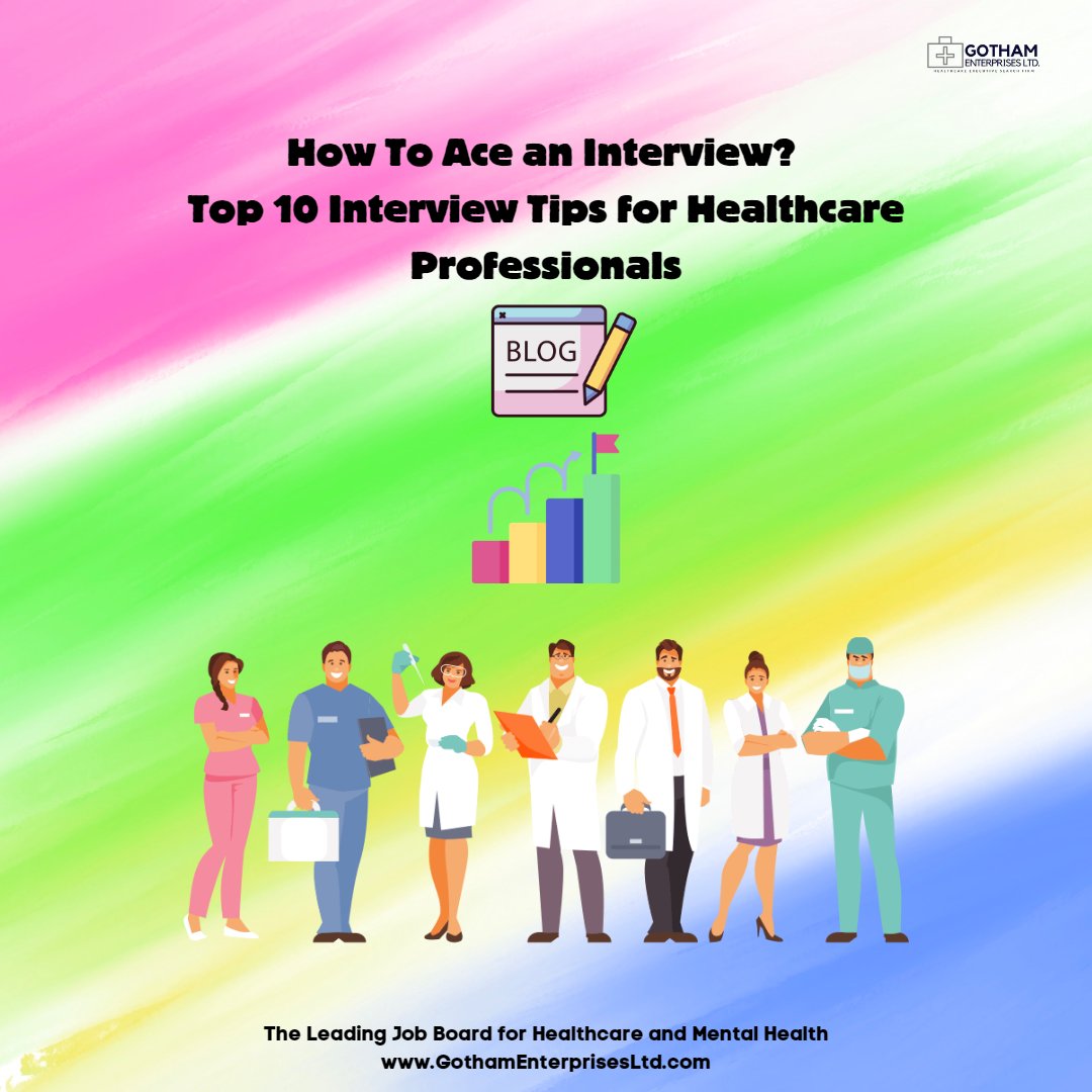 gothamltdjobs's tweet image. Seeking a healthcare job? Boost your chances of success with these top 10 interview tips! Learn how to ace your next interview in our blog: gothamenterprisesltd.com/blog
#InterviewTips #HealthcareJobs #AceTheInterview #CareerAdvice