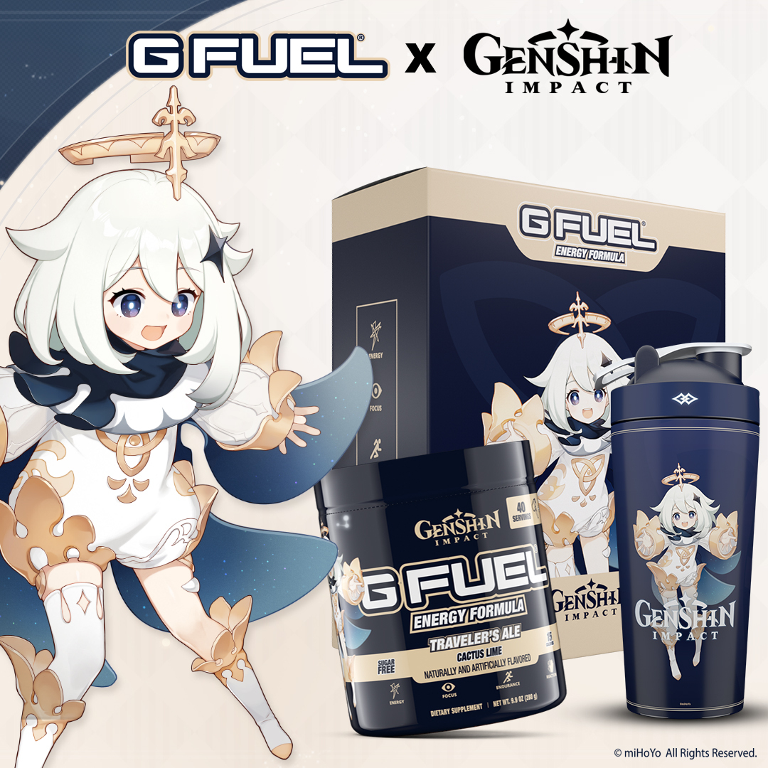 ✨ Welcome to Teyvat, traveler! Paimon has a SUPER TASTY for you! #GFUEL "𝗧𝗥𝗔𝗩𝗘𝗟𝗘𝗥'𝗦 𝗔𝗟𝗘"! A Brand-New, Cactus Lime Energy Formula inspired by <a href="/GenshinImpact/">Genshin Impact</a>! Coming soon! 🤩

✍️ 𝗝𝗢𝗜𝗡 𝗪𝗔𝗜𝗧𝗟𝗜𝗦𝗧: GFUEL.ly/travelers-ale-…