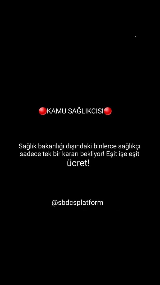 <a href="/sagliksen/">SAĞLIK-SEN</a> Kamu kuruluşlarında görev yapan sağlıkçıların Sağlık Bakanlığındaki emsalleri ile arasındaki maaş farkı iyice arttı. Pandemide,depremde bizlerde özveri ile çalışırken ne teşvik, ne ek ödeme,iyileştirme  hiçbirinden faydalanamadık.Taban aylıklar!!Sesimizolurmusunuz
@sbdcsplatform