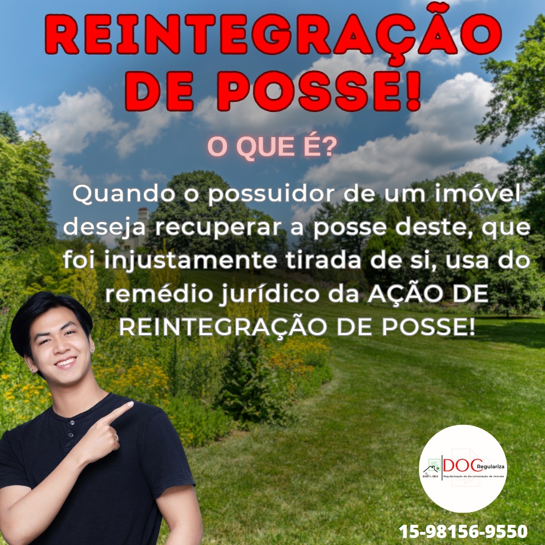 docregulariza's tweet image. 👉🏻A ação judicial, chamada reintegração de posse, deve ser usada quando o possuidor, direto ou indireto, sofrer o esbulho possessório, que pode ser total ou parcial. 
Quando ela é indicada? É indicada para reaver a posse quando uma pessoa tem o seu pleno exercício.

Whats na Bio