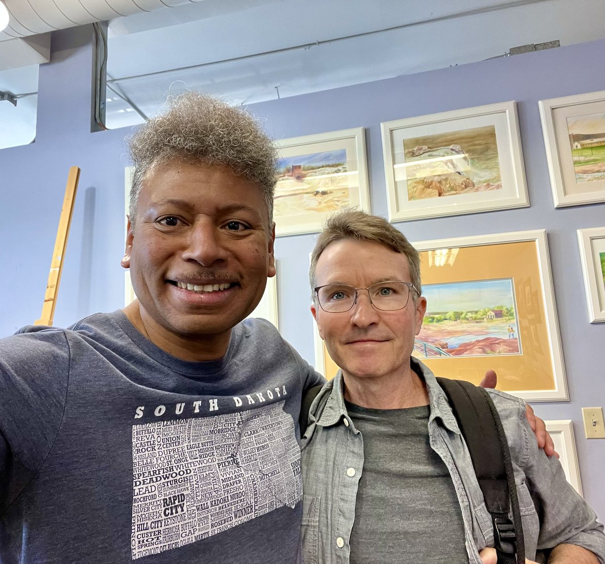 HectorCurriel's tweet photo. I feel very honored in being selected to represent the state of South Dakota, as part of a documentary photography project made by the photographer Stephen Kennedy. He has been traveling and interviewing artists all around of 50 states in US. 
Here is: 
https://t.co/iA7olxJD4l https://t.co/YytZBfQeQu