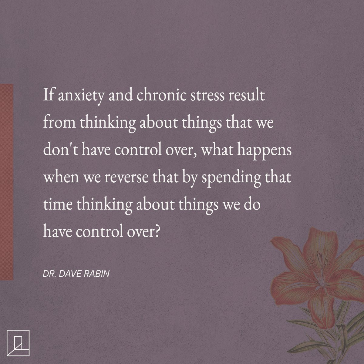 Comment a "💜" to release worry about things you can't control.