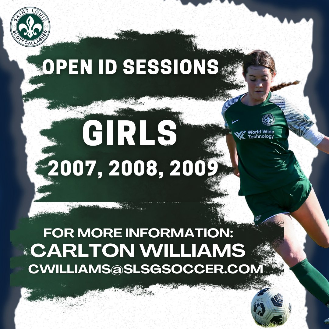 Attention 2007, 2008 and 2009 girls...

We are looking for interested players in these age groups.  For mor information please contact 
Carlton WIlliams.
cwilliams@slsgsoccer.com
<a href="/CarltonSoccer/">Carlton Williams</a>