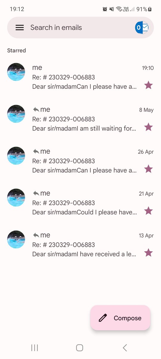 thatssomike's tweet photo. @RoyalMail @RoyalMailHelp hi, I have been emailing since 13-Apr with no response. Can I have some assistance please? The claim number is the subject line in the screen grab.

As an aside, 5 emails, 58 days with no response is unacceptable service https://t.co/UdOqaU01Ml