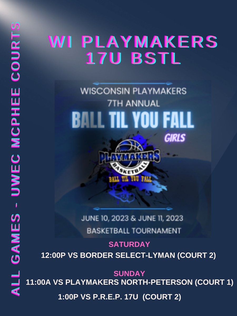 WI Playmakers 17U BSTL & 17U BSSL (@playmkrs17u) on Twitter photo BTYF Tournament Roster
#4 <a href="/AyanaBousum/">Ayana Bousum</a>
#5 <a href="/ESchiszik/">Ellie Schiszik</a> (2025)
#10 <a href="/hvandehey8/">Halle</a>
#11 <a href="/Emmamann4411/">Emma</a>
#12 <a href="/lizkyles05/">Elizabeth Kyles</a>
#14 <a href="/MaddieMurphy24/">Maddie Murphy</a>
#21 <a href="/ParisOpelt/">Paris opelt</a>
#30 <a href="/anna_skemp/">Anna Skemp</a> (Sun)
#33 <a href="/AshleyChilson33/">Ashley Chilson</a>
<a href="/TaylorClarey/">Taylor Clarey</a> (ankle) & <a href="/FillbachSidney/">Sidney Fillbach</a> (shoulder) return 6/16-18 (Summer Jam) BTYF Tournament Roster
#4 <a href="/AyanaBousum/">Ayana Bousum</a>
#5 <a href="/ESchiszik/">Ellie Schiszik</a> (2025)
#10 <a href="/hvandehey8/">Halle</a>
#11 <a href="/Emmamann4411/">Emma</a>
#12 <a href="/lizkyles05/">Elizabeth Kyles</a>
#14 <a href="/MaddieMurphy24/">Maddie Murphy</a>
#21 <a href="/ParisOpelt/">Paris opelt</a>
#30 <a href="/anna_skemp/">Anna Skemp</a> (Sun)
#33 <a href="/AshleyChilson33/">Ashley Chilson</a>
<a href="/TaylorClarey/">Taylor Clarey</a> (ankle) & <a href="/FillbachSidney/">Sidney Fillbach</a> (shoulder) return 6/16-18 (Summer Jam)