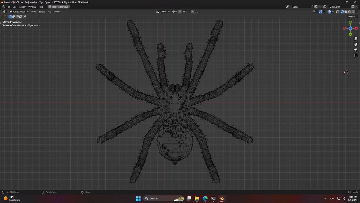 RE3 Giant Spider - WIP (Don't worry about the colors just yet)
#REBHFun #RE3 #Blender #b3d #residentevil #re #remake #biohazard #capcom #jillvalentine #gamer #gaming #videogames #games #horror #game #nemesis #umbrellacorporation #zombie #zombies #spider #giantspider #blacktiger