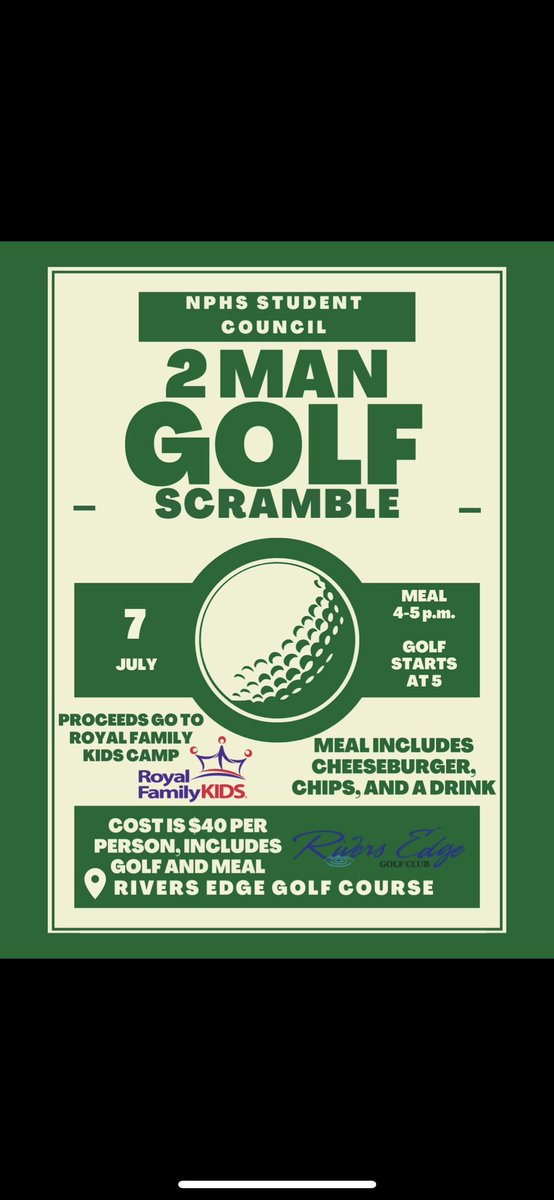 Our Golf Scramble is coming up! Make sure to get registered!