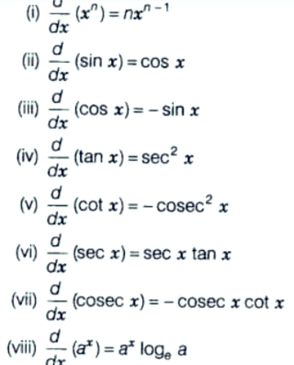 lutfizadda's tweet photo. Differentiation formulae 💚 https://t.co/uSClEx4rfw