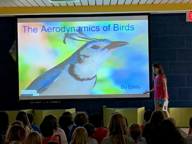 4th graders presenting to their peers on aerodynamics <a href="/Methacton/">Methacton Schools</a>