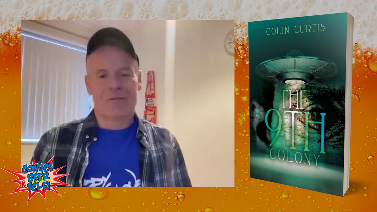 New #podcast episode is up with #sciencefiction author Colin Curtis, who chats about his novel 'The 9th Colony'! Listen now linktr.ee/comicsbeerscifi #ApplePodcasts #Spotify #scifi #selfpublishing @CBSF_Bradcast