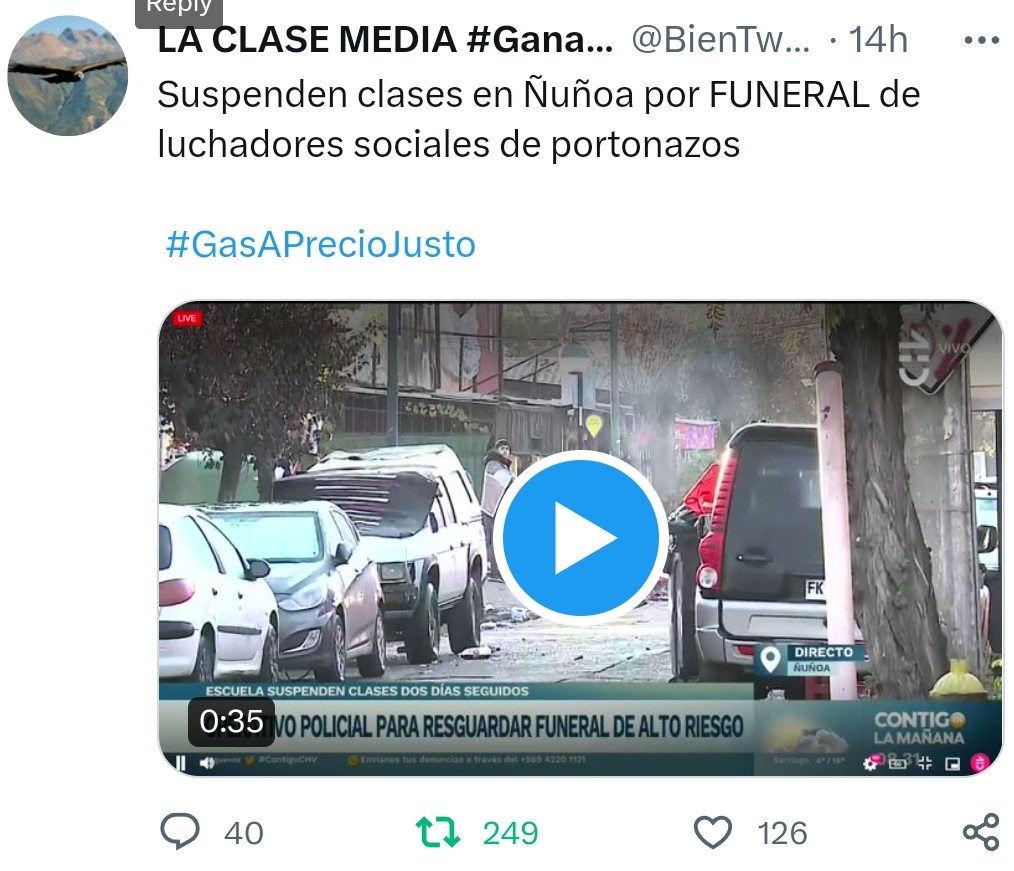 Dónde está el #DerechoALaCiudad que utilizaba el régimen de Boric para imponer su candidatura⁉️

Hoy, el mismo régimen de des-@GobiernodeChile entrega nuestras ciudades al narco, al crimen y al terrorismo urbano. 
#GobiernoCriminalCorruptoyMentiroso