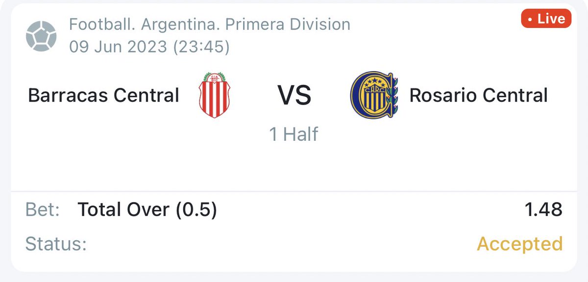 Eagle_Fantasy's tweet photo. #inplay #Livebet #GamblingTwiitter 

💰 💰💰

Over 0.5 🥅 https://t.co/dAnyxe8AsG