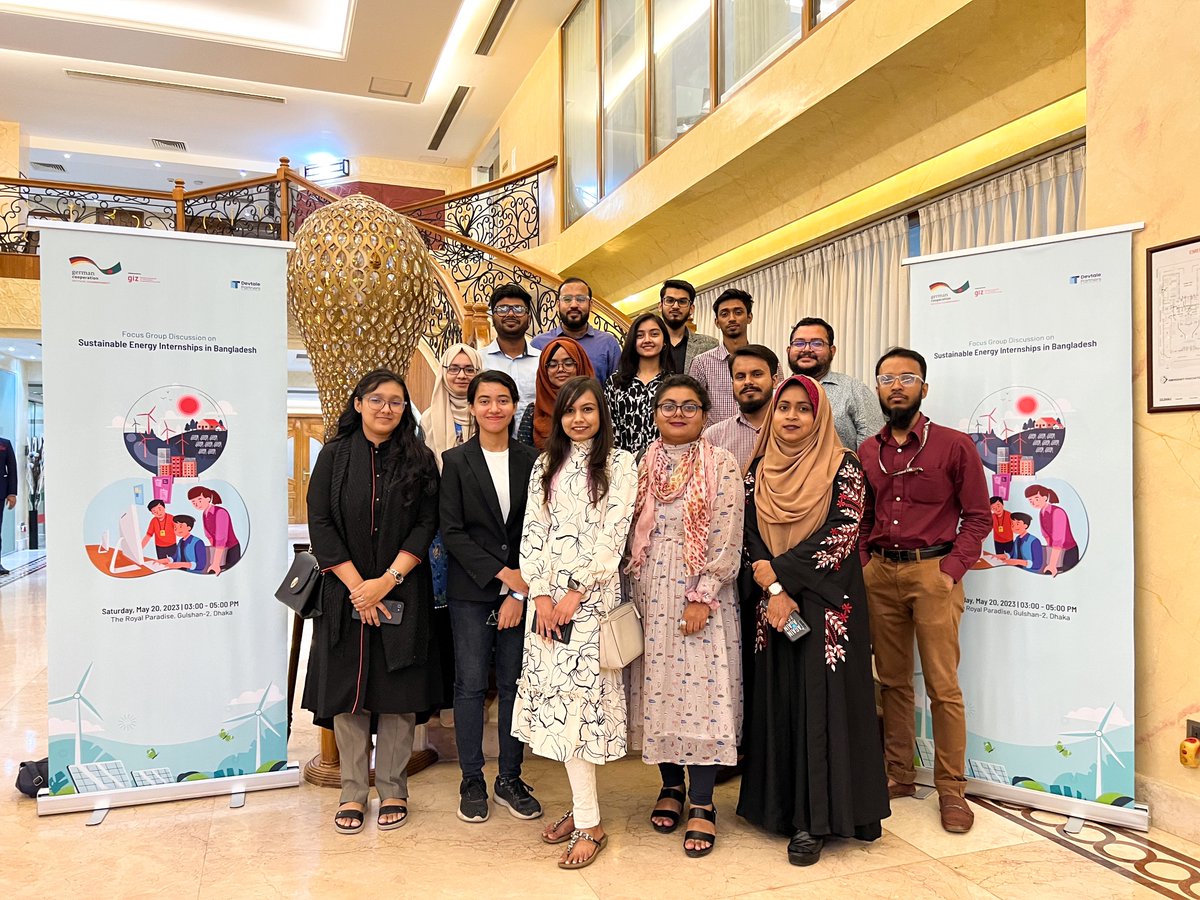 DevtalePartners's tweet photo. Devtale Partners on behalf of #GIZ Bangladesh organised a Focused Group Discussion with the young professionals in the energy sector on Saturday, 20 May, 2023 at Gulshan, Dhaka.

#DT #GIZ #devtale #sustainableenergy #JobsInRe #greenjobs #Bangladesh https://t.co/5pXKcGy9VU