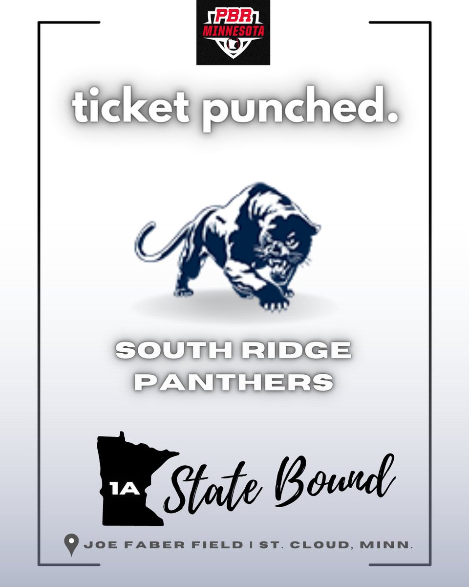 PrepBaseballMN's tweet photo. 𝙩𝙞𝙘𝙠𝙚𝙩 𝙥𝙪𝙣𝙘𝙝𝙚𝙙.

Congratulations to @SRbaseball16  

🏆 Section 7A Champions
🎟️ 2023 Minnesota 1A State Tournament
📍Joe Faber Field | St. Cloud, Minn. https://t.co/NkpiAtj33u