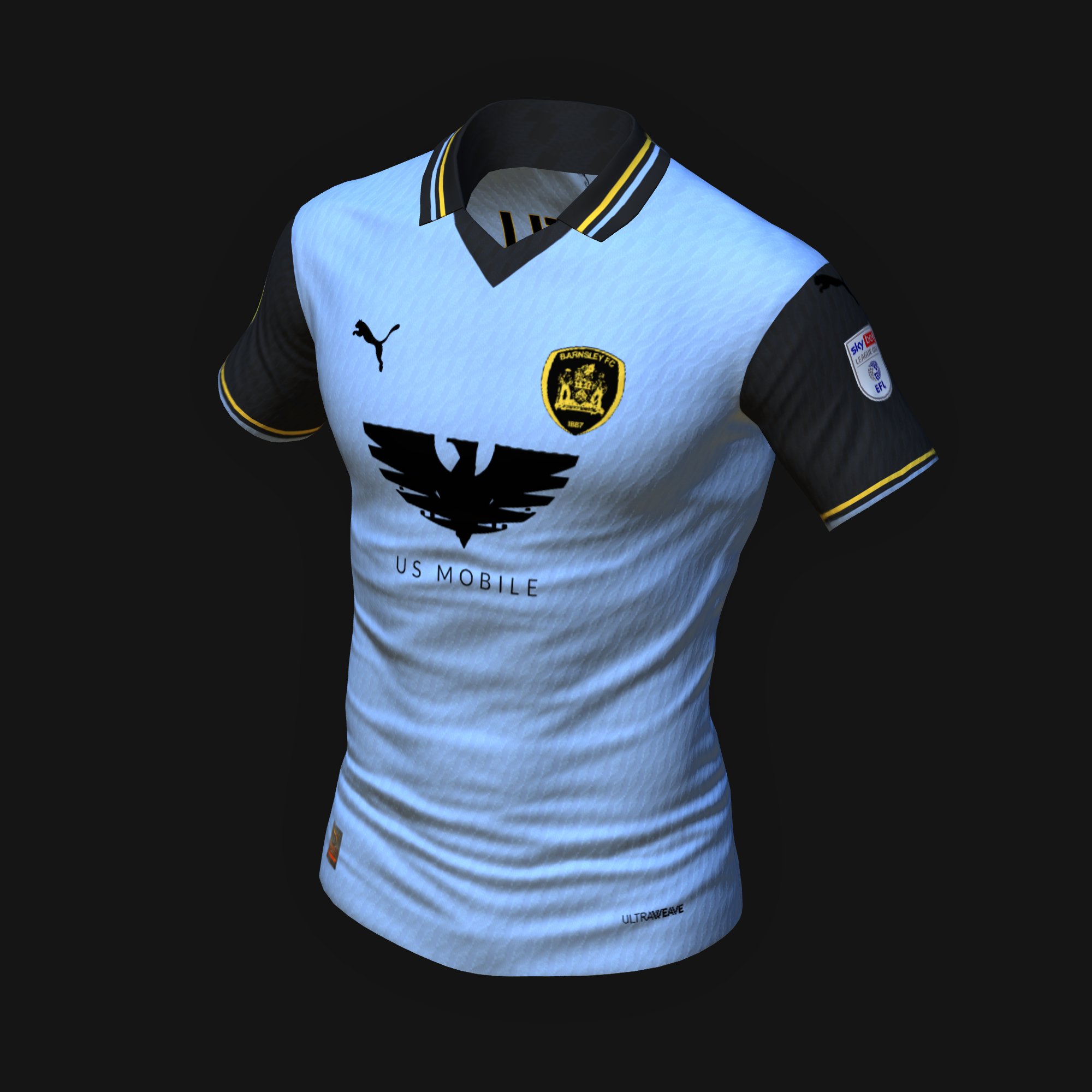 Barnsley Puma Third Shirt 2023-24 - Outsize