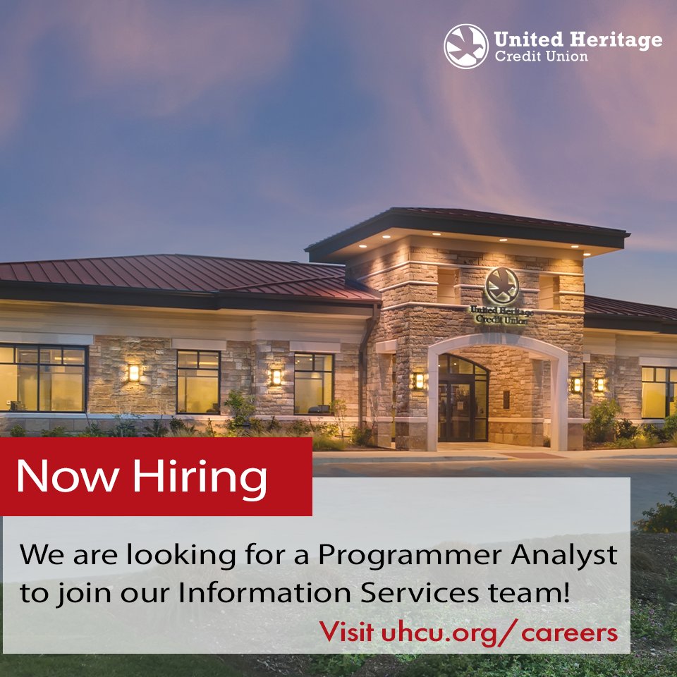 Are you a talented Programmer Analyst with a passion for solving complex problems? Join our team! Visit our Careers page to find out more about this exciting opportunity and apply today! uhcu.org/careers
#programming #programmer #creditunions #bankingsoftware #austinjobs