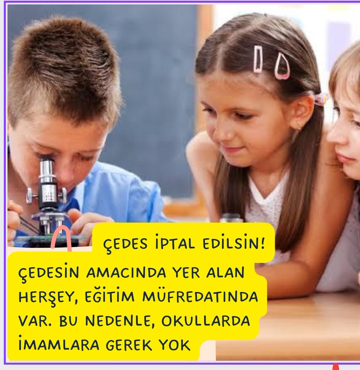 GregorSamsa_00's tweet photo. Okullarda imama gerek yok!
#ÇEDESiptalEdilsin https://t.co/zZ3diutqIn