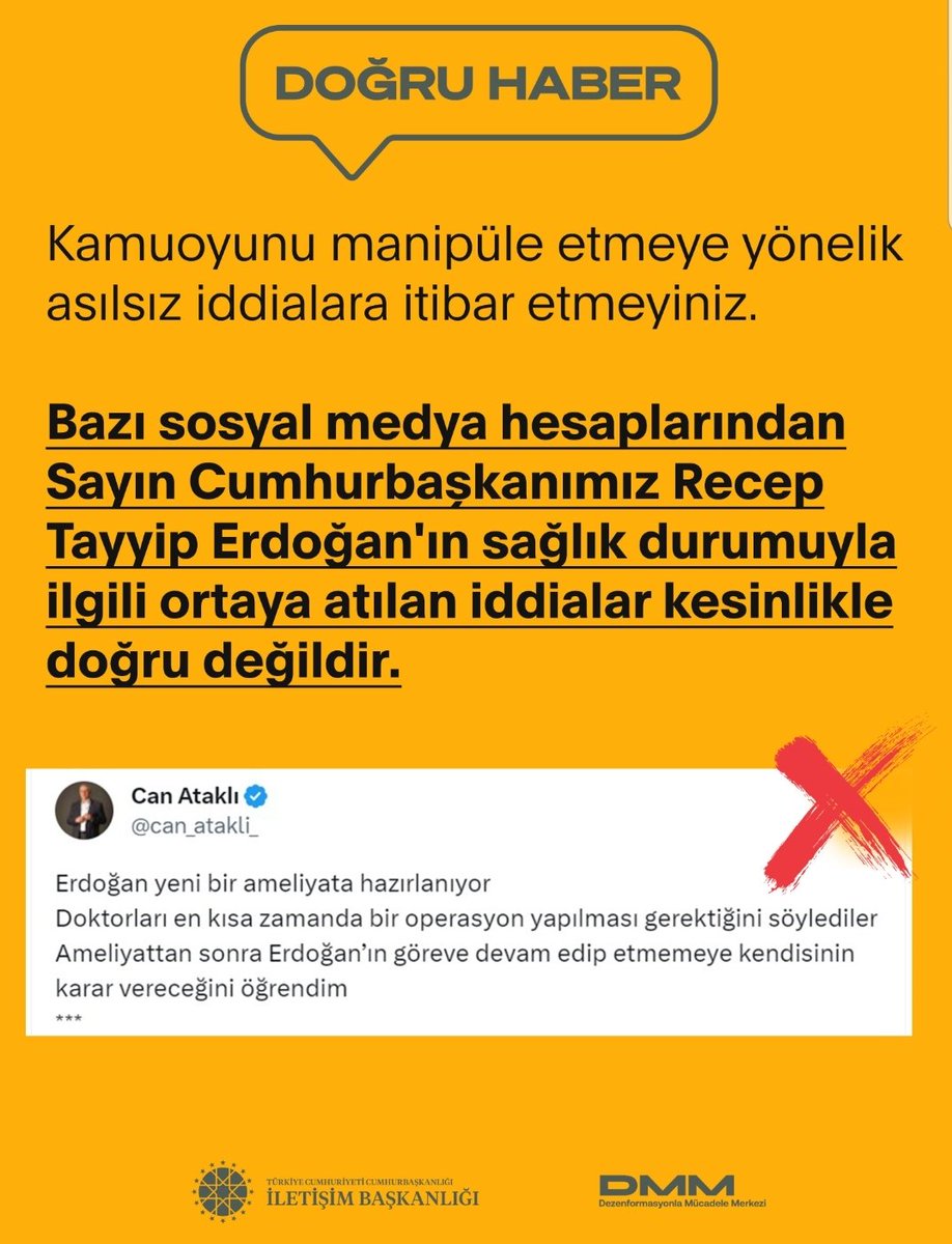 <a href="/can_atakli_/">Can Ataklı</a> İletişim başkanlığı kamuoyunu manipüle ettiğinizi bildirmiş.