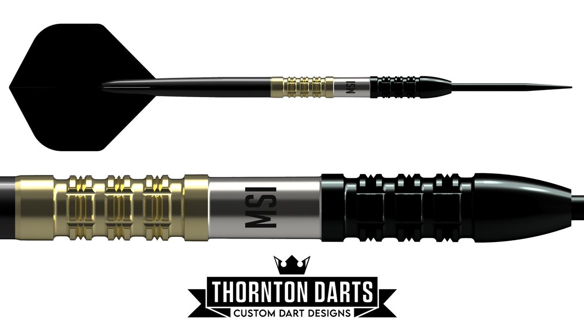 As birthday gift a 1 on 1 session with @ThorntonDarts Today to design my own dart. 
Very thrilled with The result. A pimped verwoon of my current dart. Played a little around with a more agressive grip