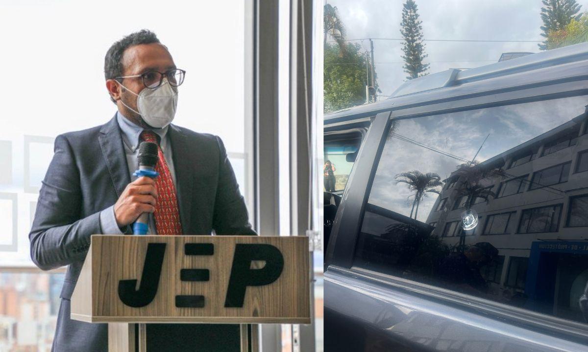 ELTIEMPO's tweet photo. 🔴 Disparan a carro de magistrado de la JEP que investiga ‘falsos positivos’ en Dabeiba 🔽
https://t.co/xxK5aSfbF0 https://t.co/CHGaPk0v5c