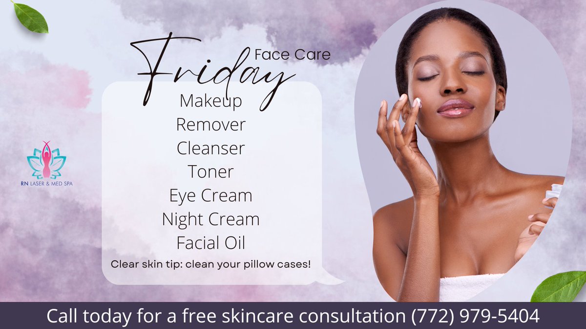 spa_rn's tweet image. Happy Face Care Friday! 
📞 Call Today! (772) 979-5404
#facecarefriday #laserhairremoval #rnlasermedspa #medspa #organic #summer #skincare #beauty #clearskin #exfoliate #acne #skingoals #beautybloggers #hydrafacial #facial #chemicalpeel