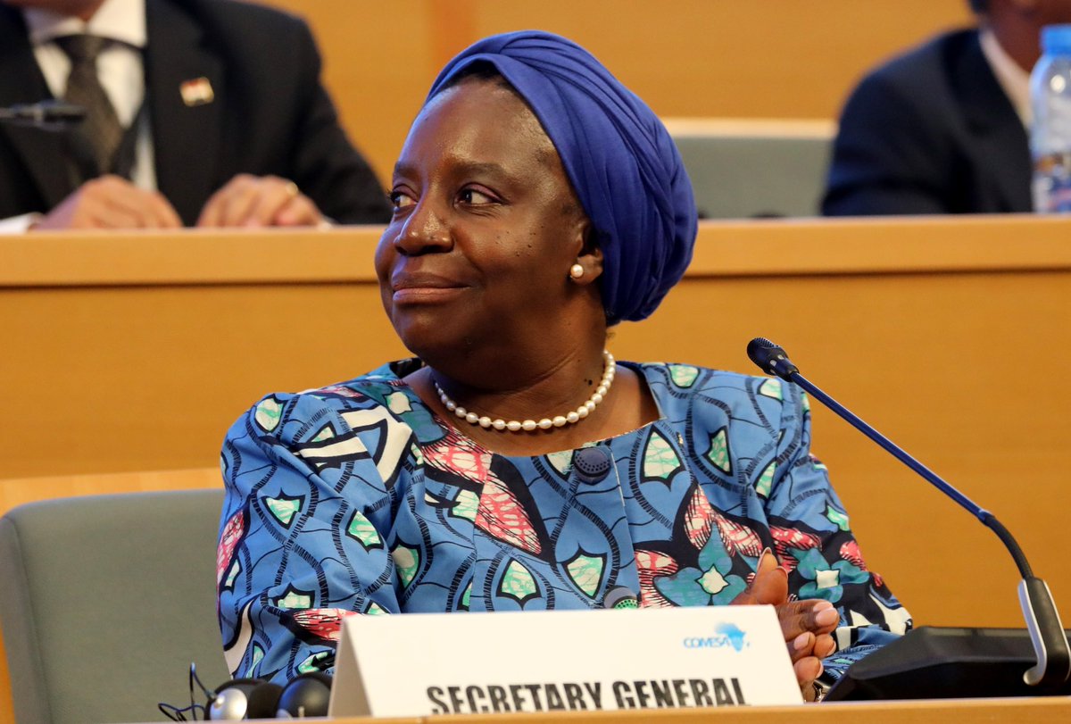 HHichilema's tweet photo. Thanks to our very own @ChilesheKCOMESA for a successful #ComesaSummit. Congratulations too for securing a 2nd 5-year term as Secretary General #COMESA. Time to get on with the job of constructing the ultra-modern building that’ll house the #COMESA Secretariat in #Lusaka. 🇿🇲 🌍 https://t.co/il0r7Lq2Xv