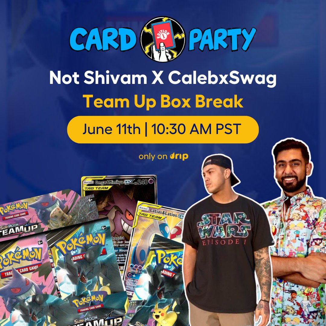 Card Party has an INCREDIBLE Lineup this Weekend Tons of vintage box breaks featuring some S tier community figures in Unlisted Leaf, Deep Pocket Monster, Danny Sign Up with our Card Party has an INCREDIBLE Lineup this Weekend Tons of vintage box breaks featuring some S tier community figures in Unlisted Leaf, Deep Pocket Monster, Danny Sign Up with our