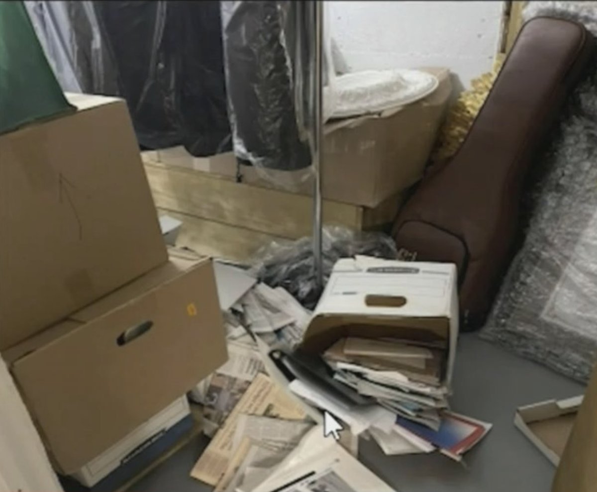 NoLieWithBTC's tweet photo. This is how Donald Trump treated stolen documents that could put our national security at risk. https://t.co/52bzza2c9I