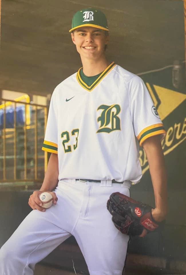 CoachManeman's tweet photo. New Eagle Insurance 👑 of the Hill is Noah Boge from Beckman Catholic. 

Senior Noah Boge made his 1st varsity start on the mound &amp; did not disappoint the coaching staff or his teammates. Noah threw 6 1/3, 9 Ks, did not allow an earned run &amp; picked up the win over Maquoketa. https://t.co/IvveNQxDn2