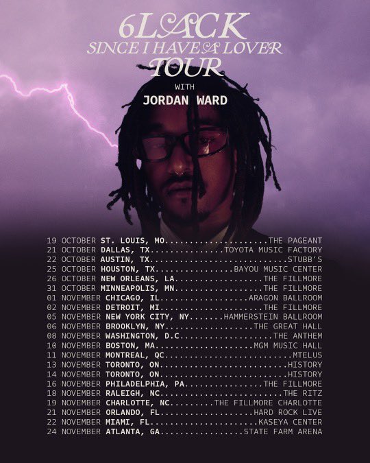 jordanward's tweet photo. 6LACKWARD🖤➡️😭SIHAL TOUR!!! Thank you @6LACK for giving us this opportunity mane🙏🏾🫡 tix available now see you out there gangooooo https://t.co/Bg35SbV90K