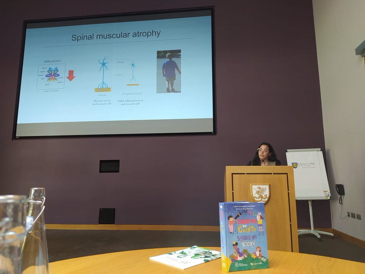 My PhD student <a href="/9_PalomaPacheco/">Paloma Pacheco</a> won the 1st prize  for her 5-min flash talk on #SMA at the Ageing and Diseases conference🥳organised by <a href="/ComunidadCeru/">SRUK/CERU</a> <a href="/UniofHerts/">University of Hertfordshire</a> @UHPress <a href="/UHertsResearch/">Herts Research</a> @UHDoctoral <a href="/uniofhertslms/">uh</a> <a href="/CureSMA/">Cure SMA</a> <a href="/SMA_UK_/">Spinal Muscular Atrophy UK</a> @SMAEurope <a href="/TreatSMA/">TreatSMA</a> #proudsupervisor