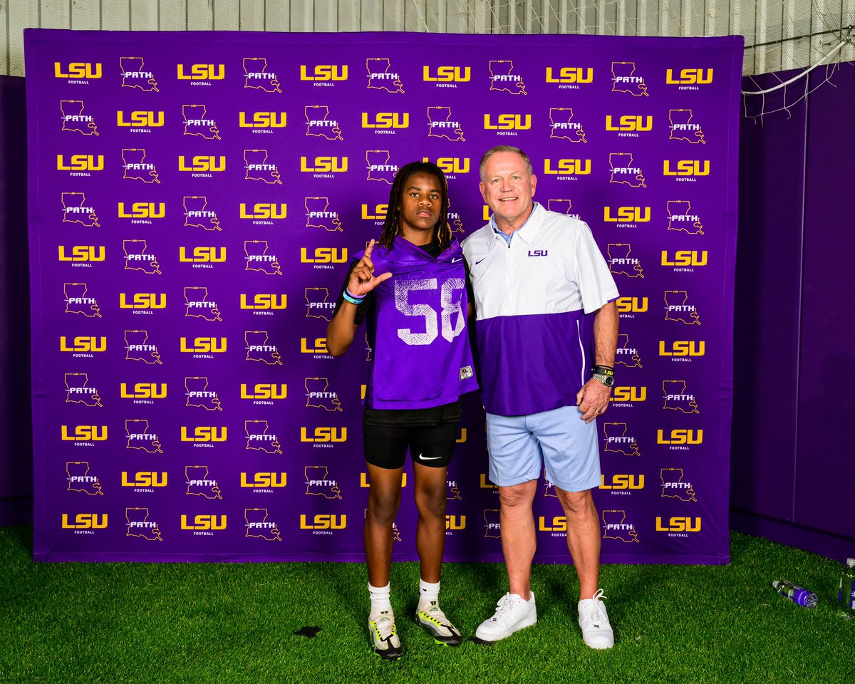 LSU Elite camp #BrianKelly #CampSeason DB c/o 2026