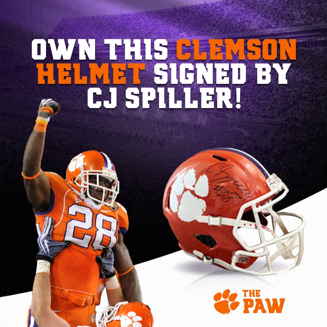 🚨GIVEAWAY🚨

ONE newsletter subscriber will receive a SIGNED CJ Spiller helmet 👀

Sign up for our Clemson sports newsletter in order to be eligible 👉 bit.ly/3VpynBY

The winner will be announced in our next newsletter dropping on 6/22 ‼️

GOOD LUCK #ClemsonFamily