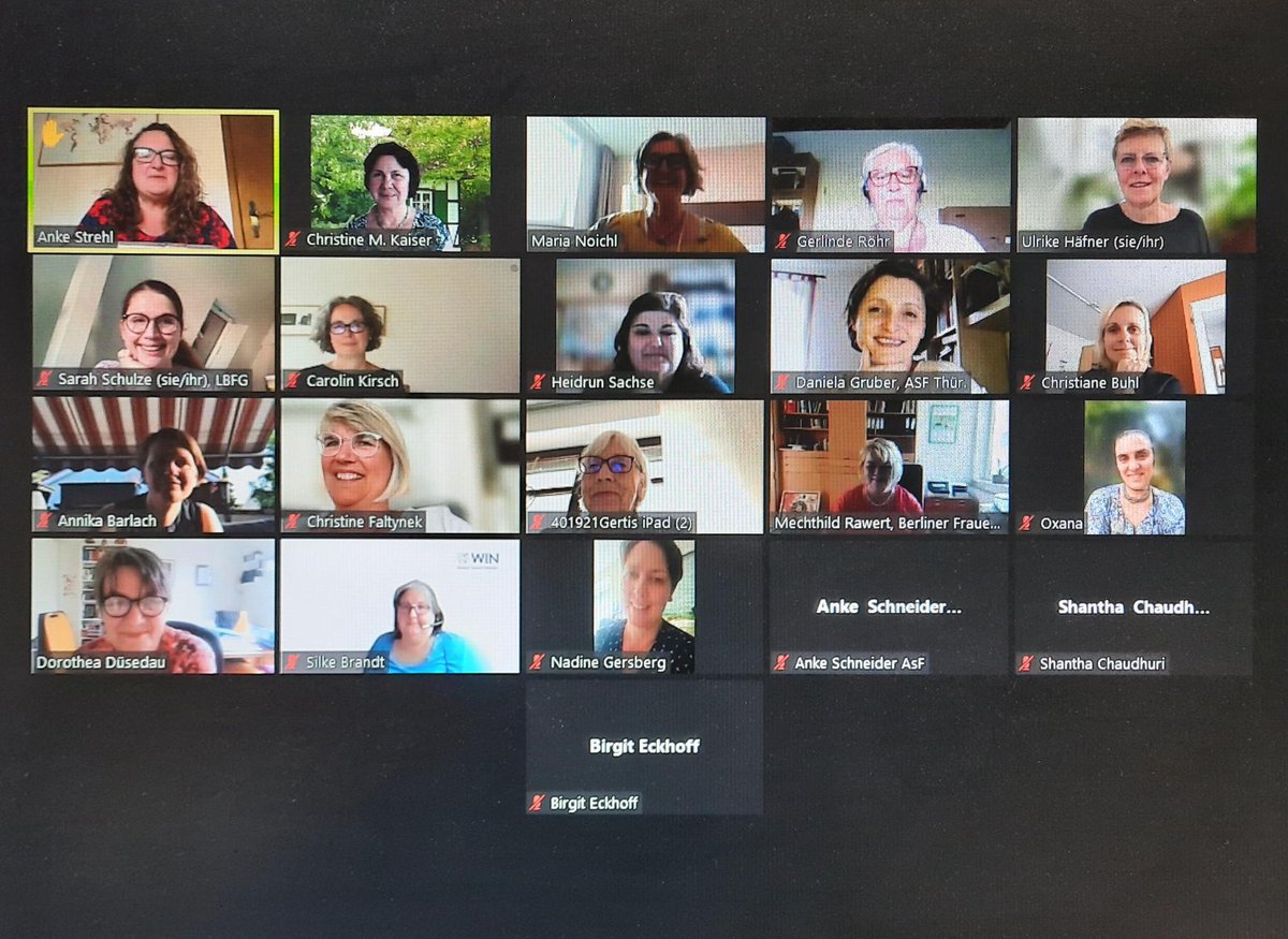 Die ASF-Bundeskonferenz mit Vorstandswahlen und fast 100 Anträgen im Juli will gut vorbereitet sein . . . deshalb tagten wir heute Abend mit #LAUTErFRAUEN aus dem Bundesvorstand und Bundesausschuss. #mehrASF #Parität