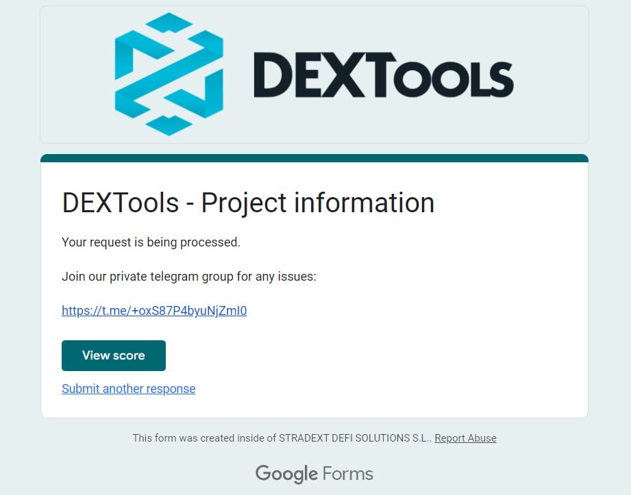 EDYS420Inu's tweet photo. Dextools Project Information update applied! #MEMECOIN

https://t.co/OBqCuioM3t https://t.co/jBAPfc2LRi