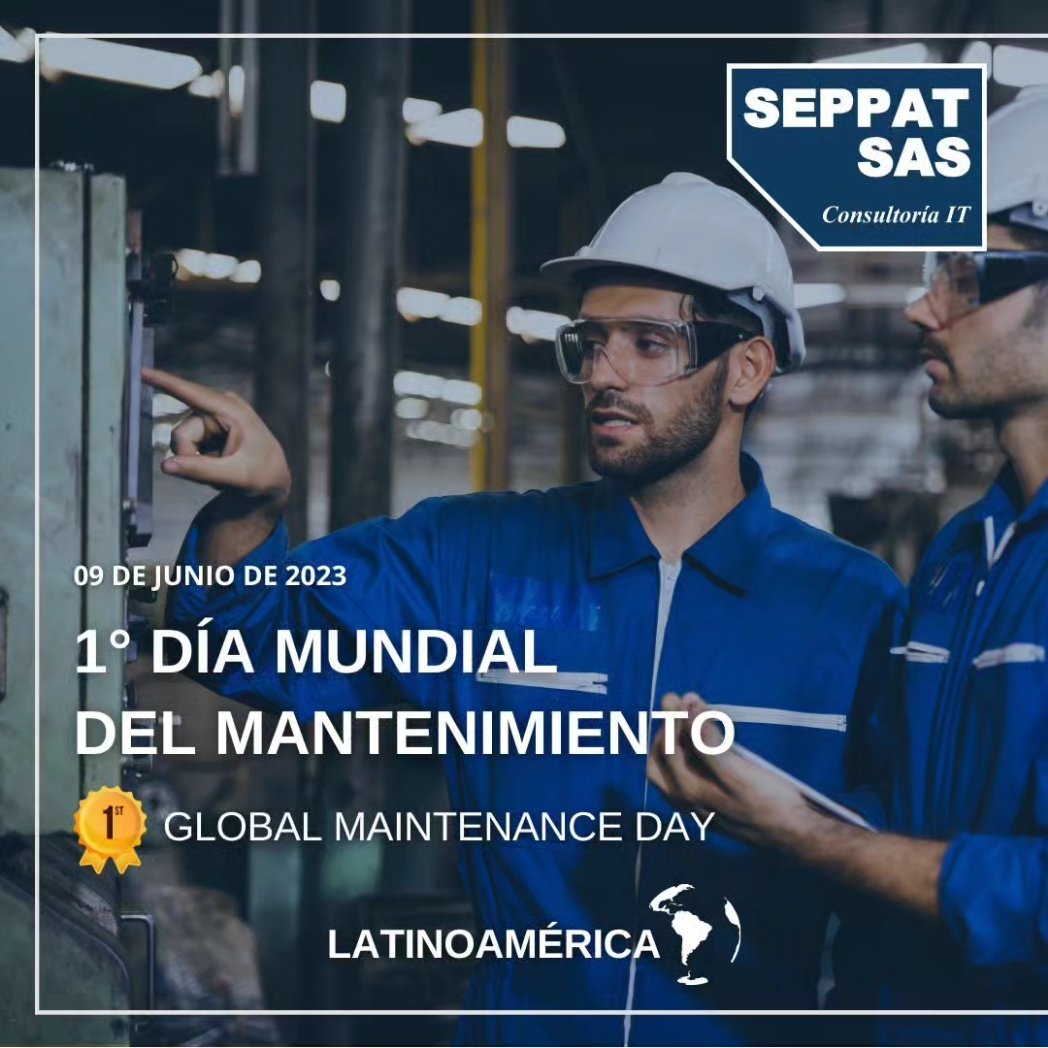 Seppatsas's tweet photo. Desde SEPPAT nos unimos a la celebración del #PrimerDíaMundialdelMantenimiento en Latinoamérica 🌎.
⚙️ Apoyamos y reconocemos la importancia y el gran valor de la aplicación del mantenimiento en la industria.
#SEPPAT #mantenimiento #ingenieria #latinoamerica #GFMAM #COPIMAN https://t.co/JJgXTUT2JT