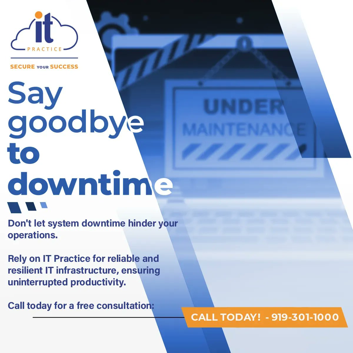 ITPractice's tweet image. Don&apos;t let system downtime hinder your operations. Rely on IT Practice for reliable and resilient IT infrastructure, ensuring uninterrupted productivity. ⚙️🔋 #SystemReliability #BusinessContinuity