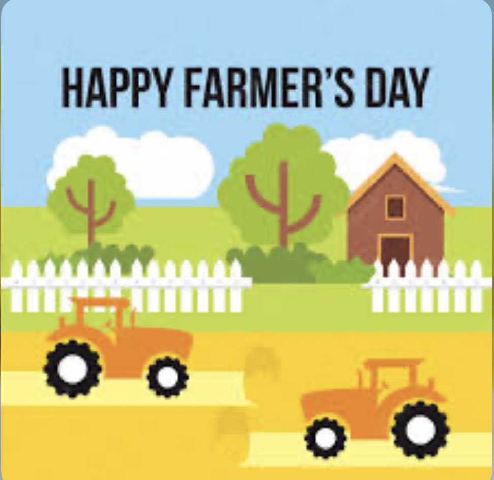 To all my family, friends, colleagues and producers, I salute you! #FarmersDay