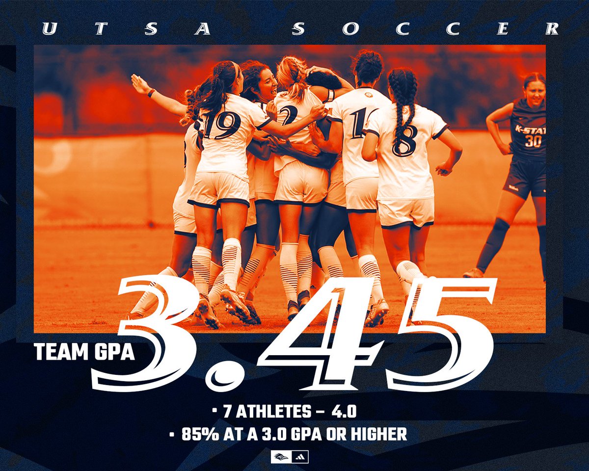 A historic season on the pitch in the fall and a dedicated classroom performance in the spring!

🌟Way to work, Roadrunners!🌟

#BirdsUp🤙 | #UTSADNA | #LetsGo210