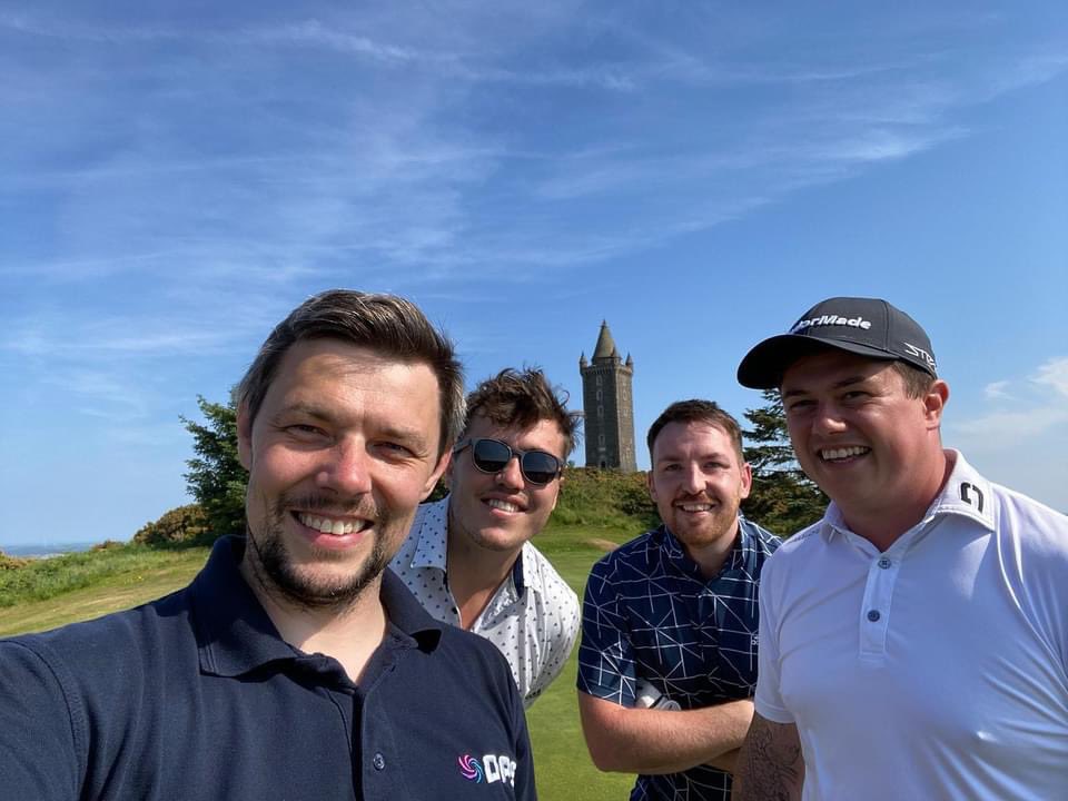 DPS (@dps_water) on Twitter photo Not sure this counts towards the #5Peaks!
Gareth Wilson, Curtis Skipp, Chris Wallace & his friend Jake teed off for the <a href="/ArdsRugbyClub/">Ards Rugby Club</a> Golf Classic at <a href="/ScraboGC/">Scrabo Golf Club</a> supporting local clubs & communities. Asked to sum up the day - we were told awful golf but fabulous conditions⛳☀🤣 Not sure this counts towards the #5Peaks!
Gareth Wilson, Curtis Skipp, Chris Wallace & his friend Jake teed off for the <a href="/ArdsRugbyClub/">Ards Rugby Club</a> Golf Classic at <a href="/ScraboGC/">Scrabo Golf Club</a> supporting local clubs & communities. Asked to sum up the day - we were told awful golf but fabulous conditions⛳☀🤣