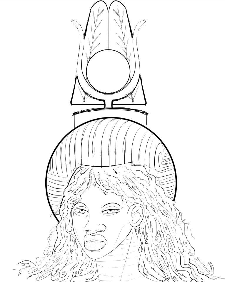 OriginsofThicc's tweet photo. #oldkingdomegypt #kemetwoman #queentiye #ladybouctou #sketches #historical #art #matthewjpowell There is debate among some, about whether these women were African, African-"Eurasian" mixed, or not African at all. These are my renderings of these particular historical elements https://t.co/PycpkhpLYR