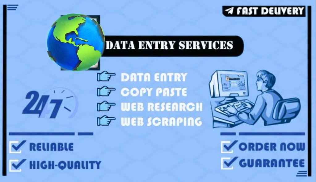 I will do accurate data entry, copy paste, web scrap, PDF to excel

#copypest #VirtualAssistant #dataentry #personalassistant
