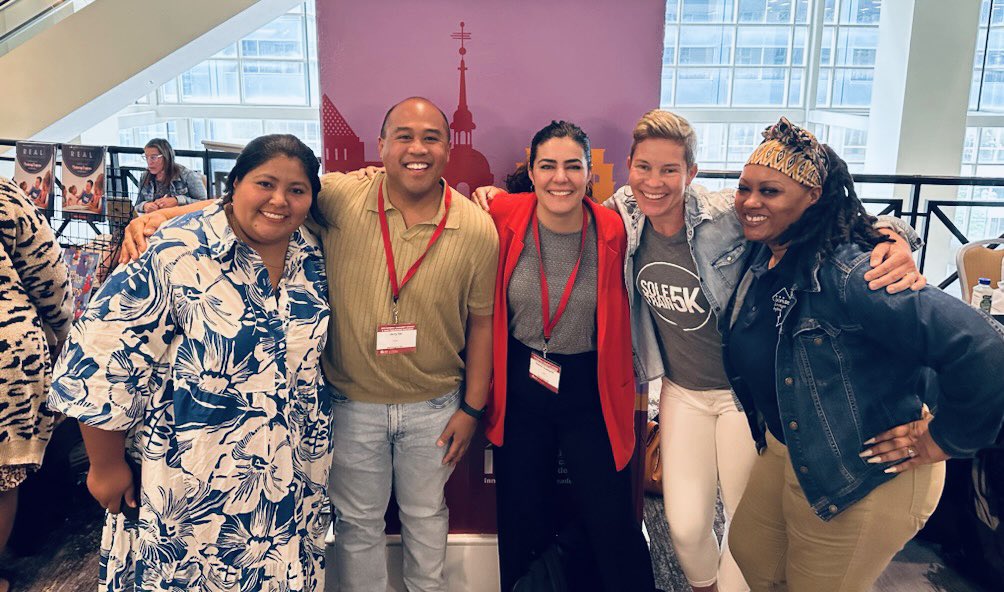 The @DCPS_Community @dcfamengagement squad!! I couldn’t be more proud of our entire team- we’ve had a tough year but leaned on each other and here we stand for @dcpublicschools families!! #CSxFE23 @IELconnects 🎤 ❤️